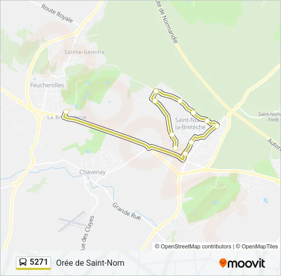 5271 Bus Line Map