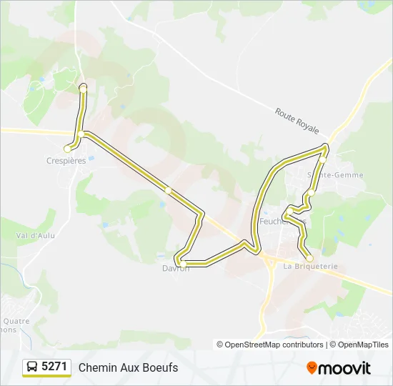 5271 Bus Line Map