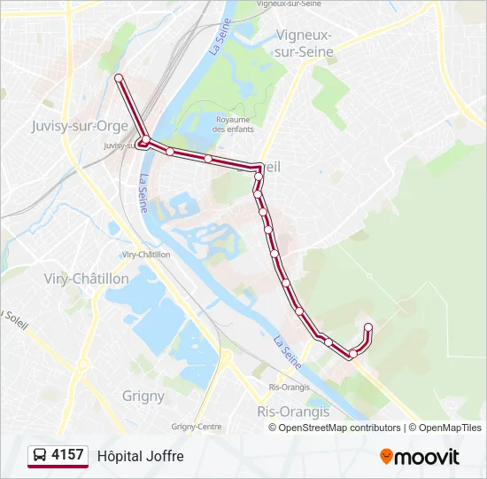 4157 Bus Line Map