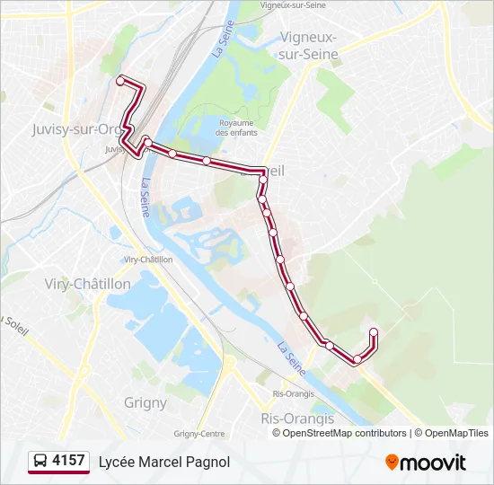 4157 Bus Line Map
