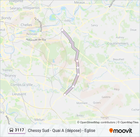3117 Bus Line Map