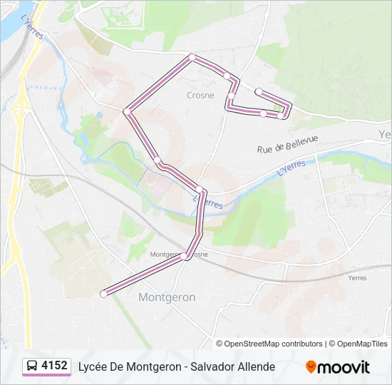 4152 Bus Line Map