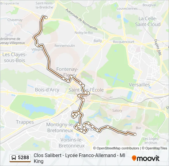 5288 Bus Line Map