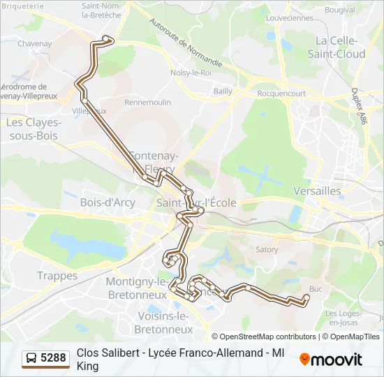 5288 Bus Line Map
