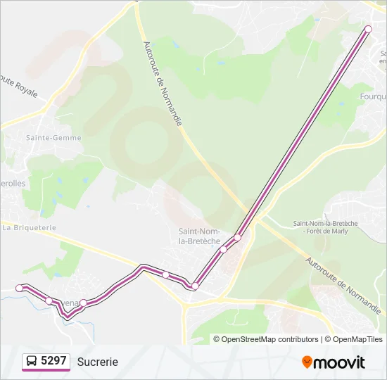 5297 Bus Line Map