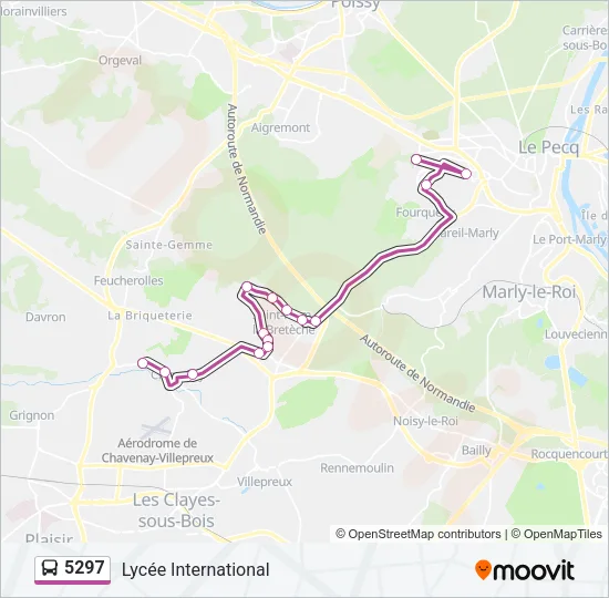 5297 Bus Line Map