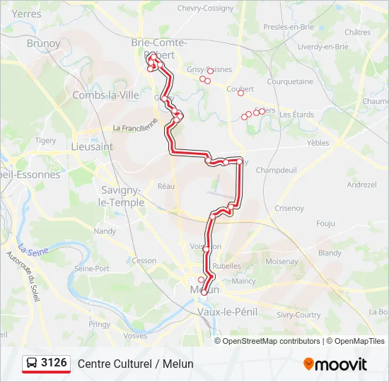 3126 Bus Line Map