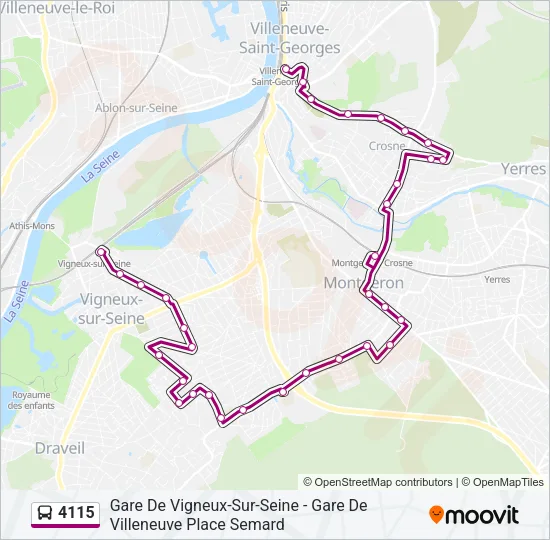 4115 Bus Line Map