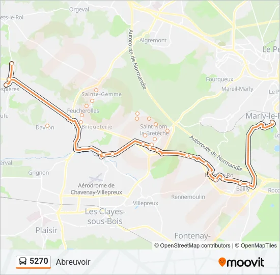 5270 Bus Line Map