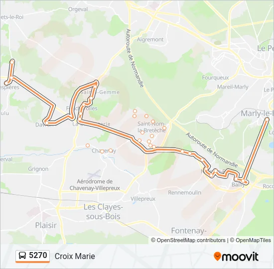 5270 Bus Line Map