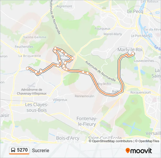 5270 Bus Line Map