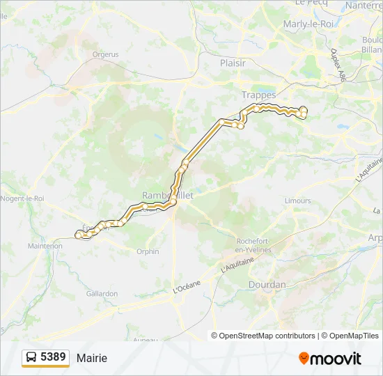 5389 Bus Line Map