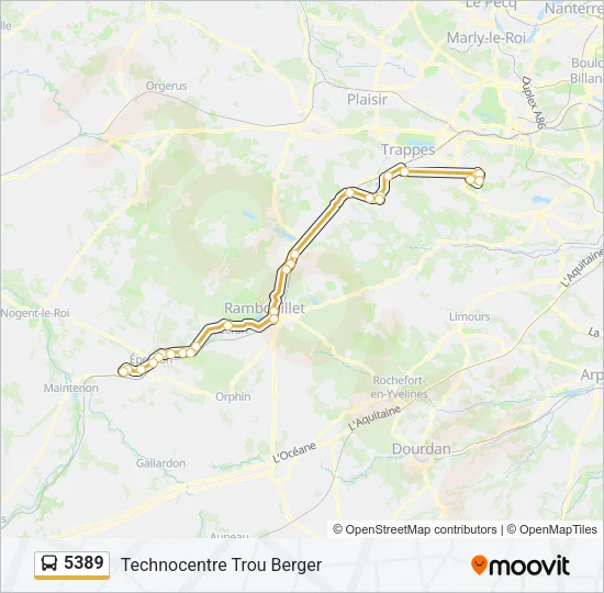 5389 Bus Line Map