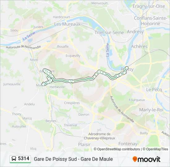 5314 Bus Line Map