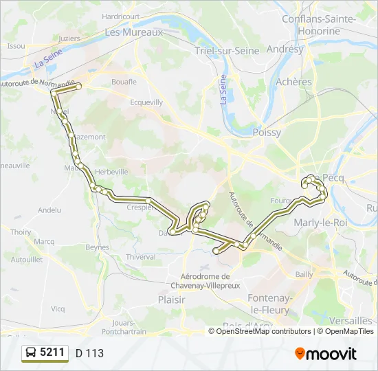 5211 Bus Line Map