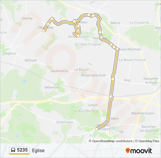 5235 Bus Line Map