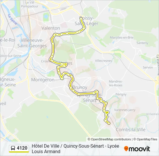 4120 Bus Line Map