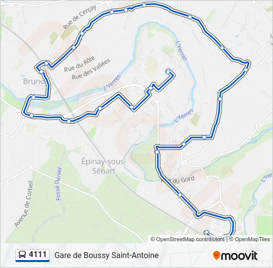 4111 Bus Line Map