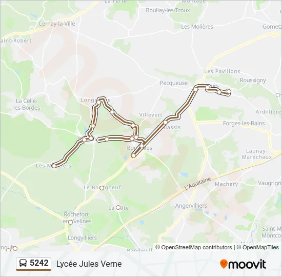 5242 Bus Line Map