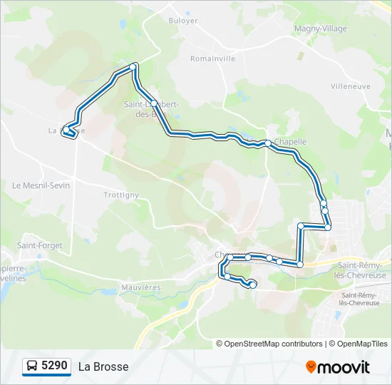 5290 Bus Line Map