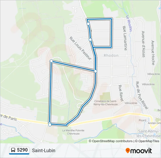 5290 Bus Line Map