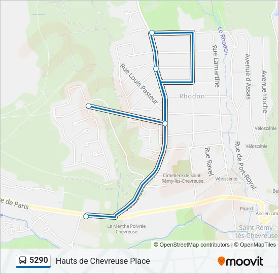 5290 Bus Line Map