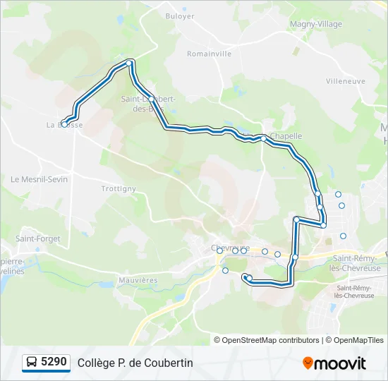 5290 Bus Line Map