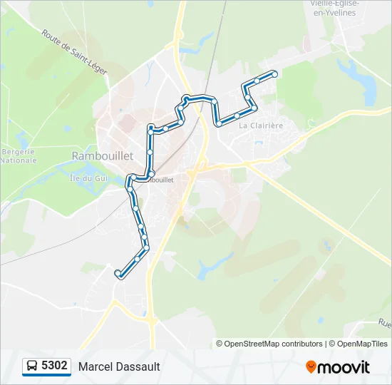 5302 Bus Line Map