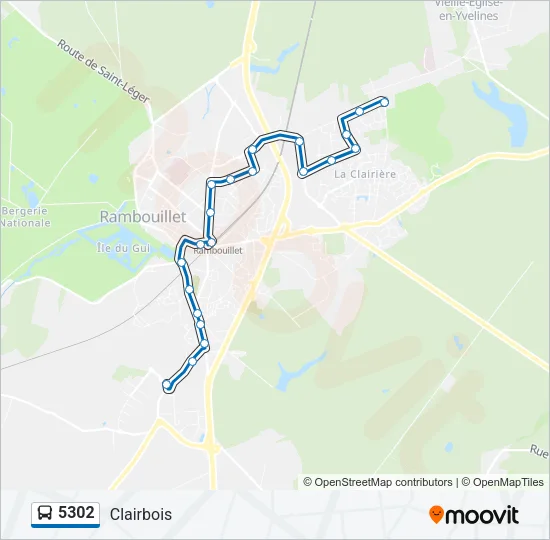 5302 Bus Line Map