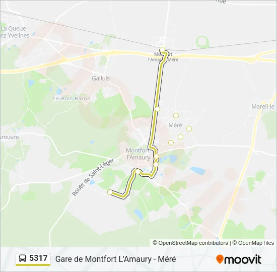 5317 Bus Line Map