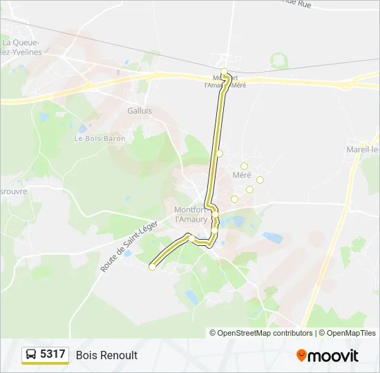 5317 Bus Line Map