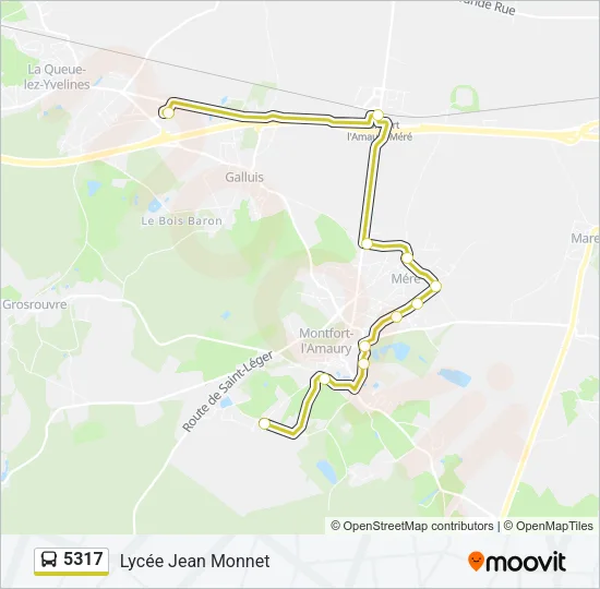 5317 Bus Line Map
