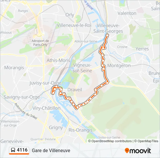 4116 Bus Line Map