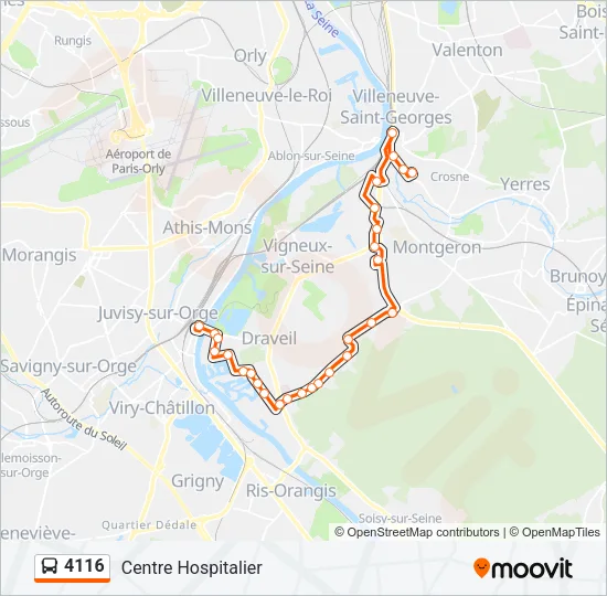 4116 Bus Line Map