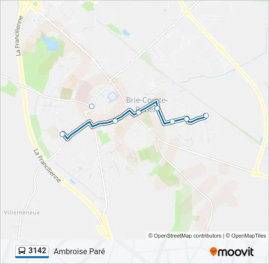 3142 Bus Line Map
