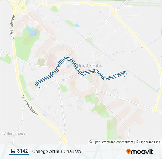 3142 Bus Line Map