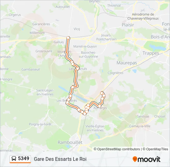 5349 Bus Line Map