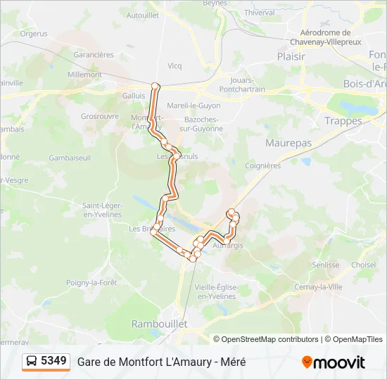 5349 Bus Line Map