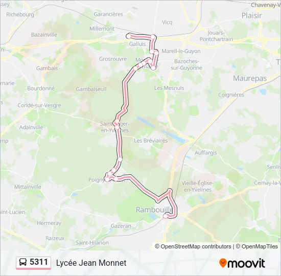 5311 Bus Line Map