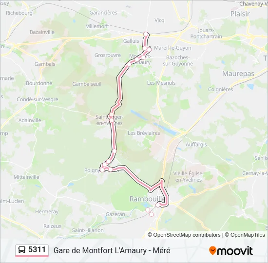 5311 Bus Line Map