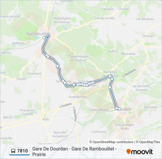7810 Bus Line Map