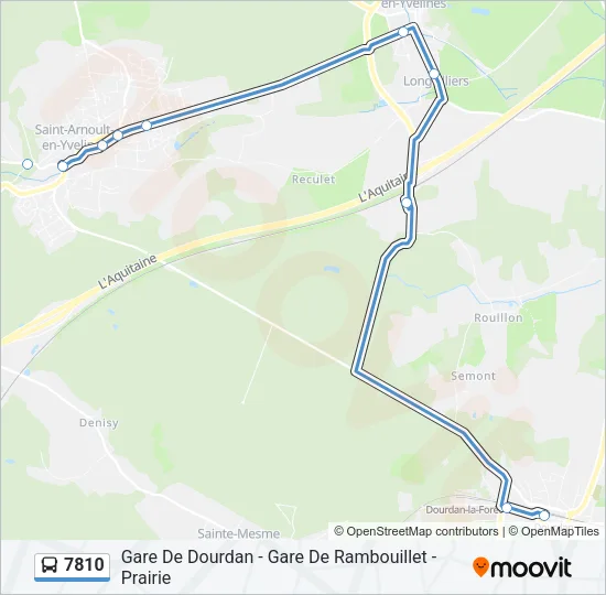 7810 Bus Line Map