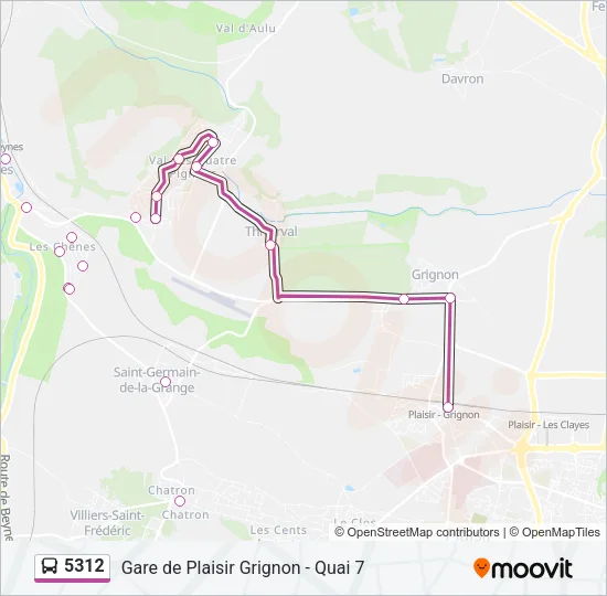 5312 Bus Line Map