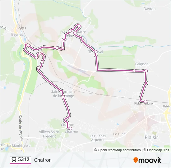 5312 Bus Line Map