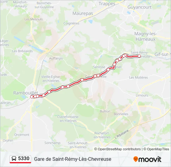 5330 Bus Line Map