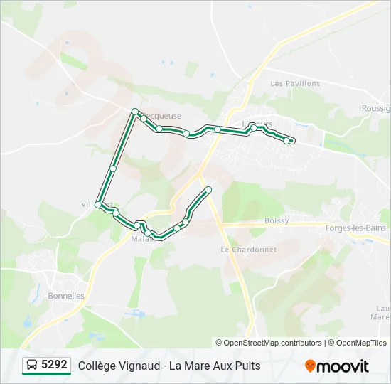 5292 Bus Line Map