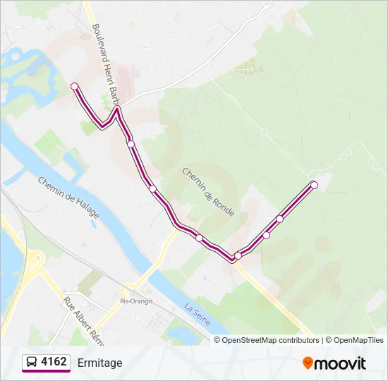 4162 Bus Line Map