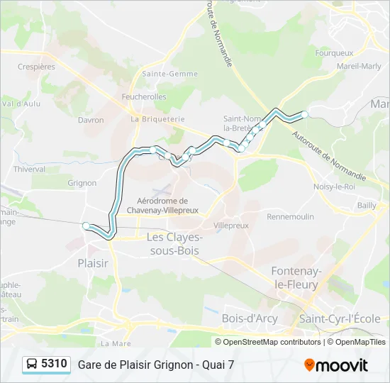 5310 Bus Line Map