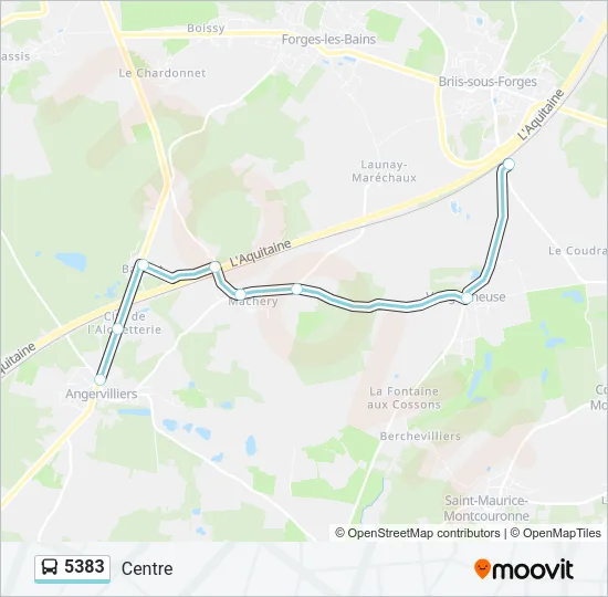 5383 Bus Line Map