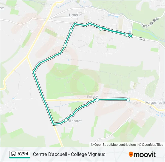5294 Bus Line Map